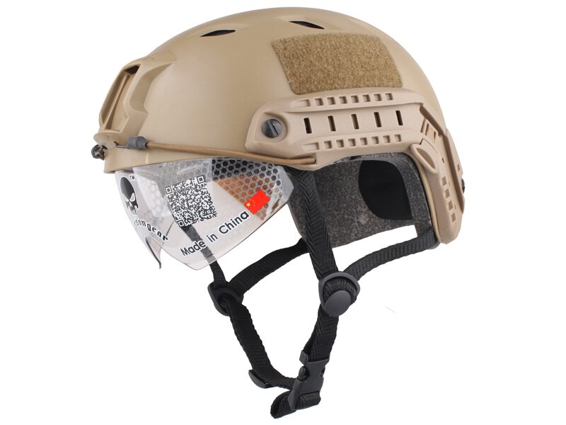 에머슨 전술 Airsoft 페인트 볼베이스 점프 헬멧 보호 고글 야외 스포츠 EM8818B 안전 및 생존